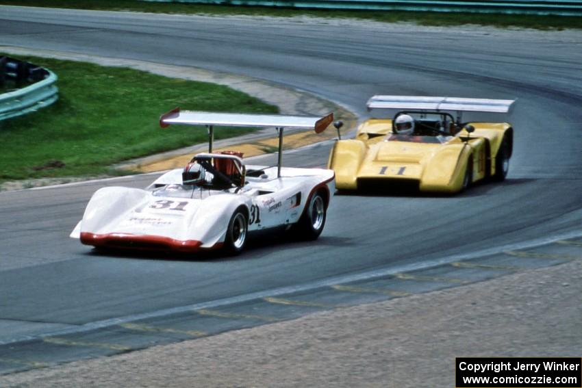 Lola T-163 and McLaren M-12 Can-Am cars