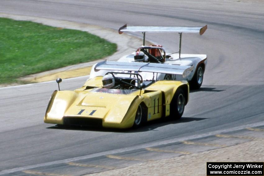 McLaren M-12 and Lola T-163 Can-Am cars