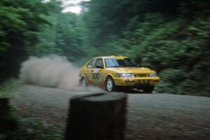 Sam Bryan / Rob Walden SAAB 900 Turbo on the practice stage.