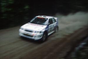 Carl Merrill / Lance Smith Ford Escort Cosworth RS on the practice stage.