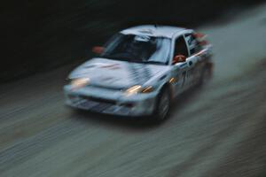 Henry Joy IV / Michael Fennell Mitsubishi Lancer Evo II on the practice stage.