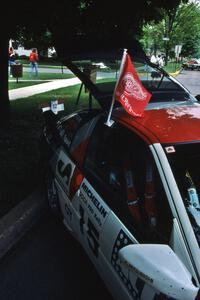 Steve Gingras / Bill Westrick Mitsubishi Eclipse GSX at parc expose in the morning.