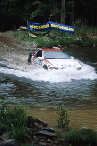 Steve Gingras / Bill Westrick Mitsubishi Eclipse GSX finishes SS1, Stony Crossing.