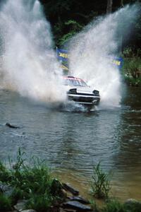 Bruce Newey / Matt Chester Toyota Celica Turbo finishes SS1, Stony Crossing.