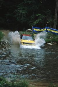 Dean Fry / Don Kennedy Subaru Legacy finishes SS1, Stony Crossing.