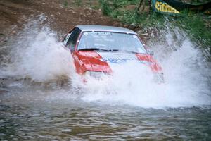 Michael Curran / Joe McGirl Ford Mustang finishes SS1, Stony Crossing.