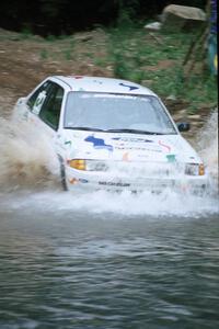 Charlie Langan / Hughie Langan Ford Escort GT finishes SS1, Stony Crossing.