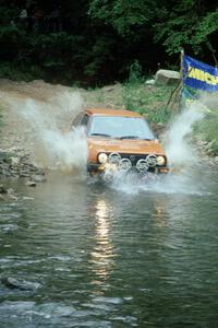 Doug Davenport / Lynn Dillon VW GTI finishes SS1, Stony Crossing.