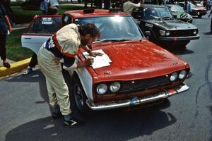 Jimmy Brandt navigated for Pete Lahm in a Datsun 510