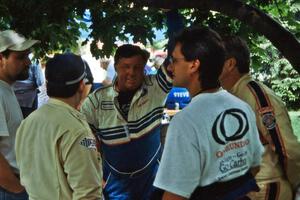 L to R) Josh Scott, Carl Merrill, Bill Westrick and Cal Landau at midday service.