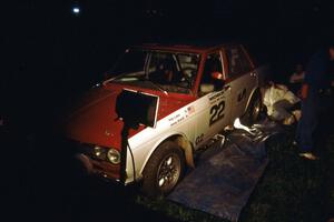 Pete Lahm / Jimmy Brandt Datsun 510 at Germania service