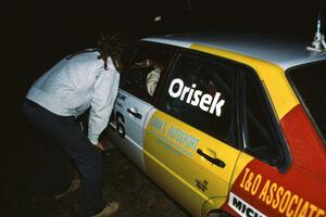 Ivan Orisek / Olga Orisek Audi 4000 Quattro at Germania service