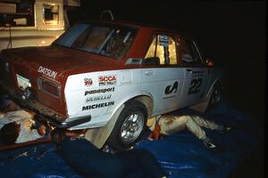 Pete Lahm / Jimmy Brandt Datsun 510 at Germania service