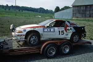 Steve Gingras / Bill Westrick Mitsubishi Eclipse GSX on the trailer