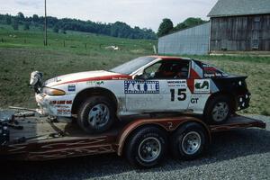 Steve Gingras / Bill Westrick Mitsubishi Eclipse GSX on the trailer