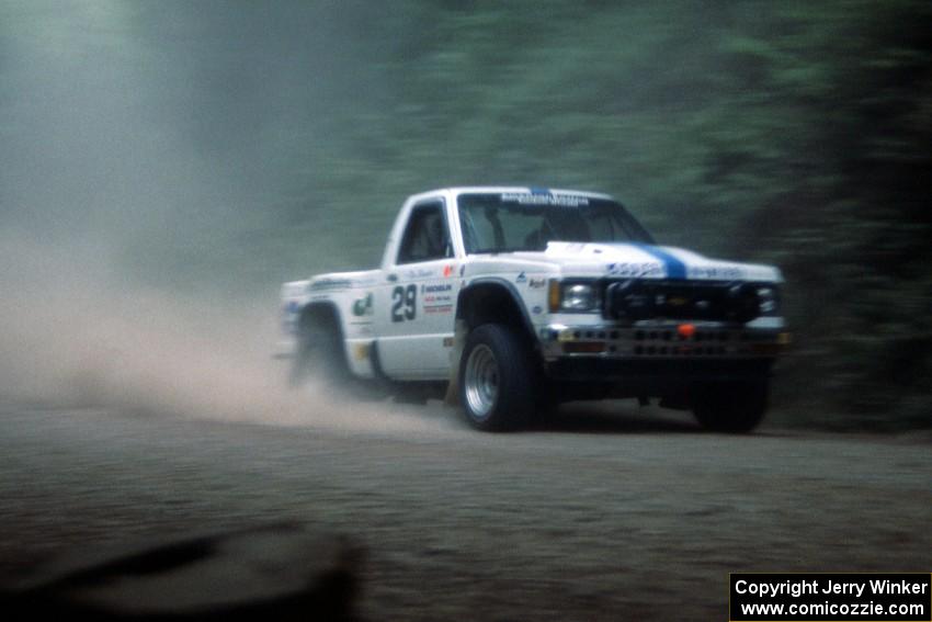 Ken Stewart / Doc Schrader Chevy S-10 on the practice stage.