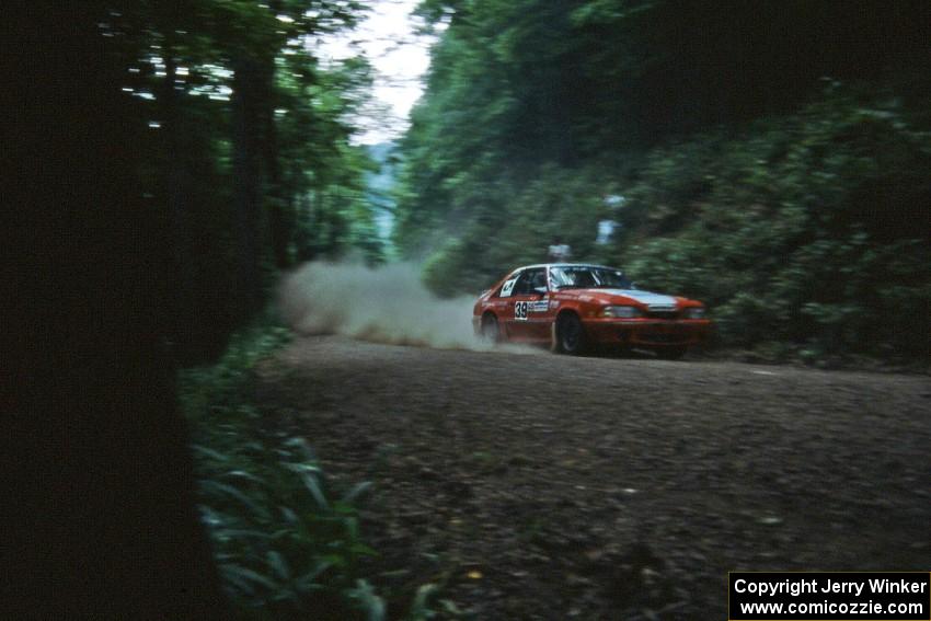 Michael Curran / Joe McGirl Ford Mustang on the practice stage.