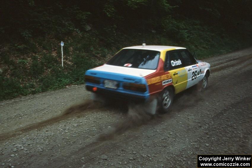 Ivan Orisek / Olga Orisek Audi 4000 Quattro at the practice stage.