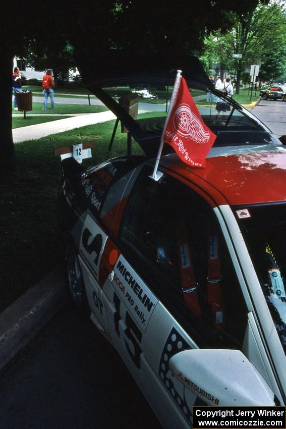 Steve Gingras / Bill Westrick Mitsubishi Eclipse GSX at parc expose in the morning.