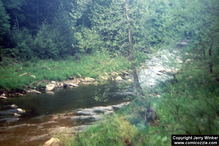 View of the drive to the Stony Fork Creek crossing.