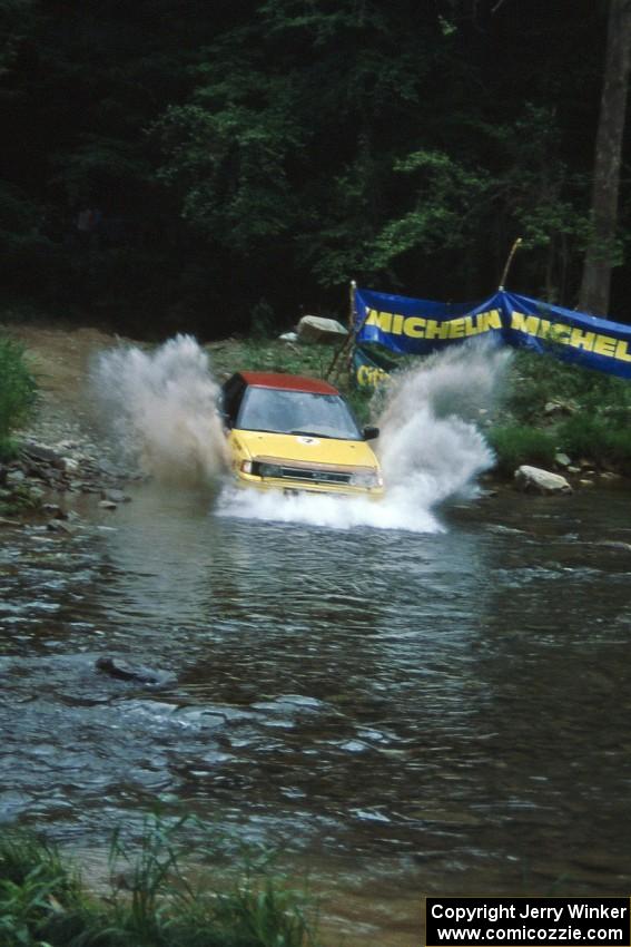 Dean Fry / Don Kennedy Subaru Legacy finishes SS1, Stony Crossing.