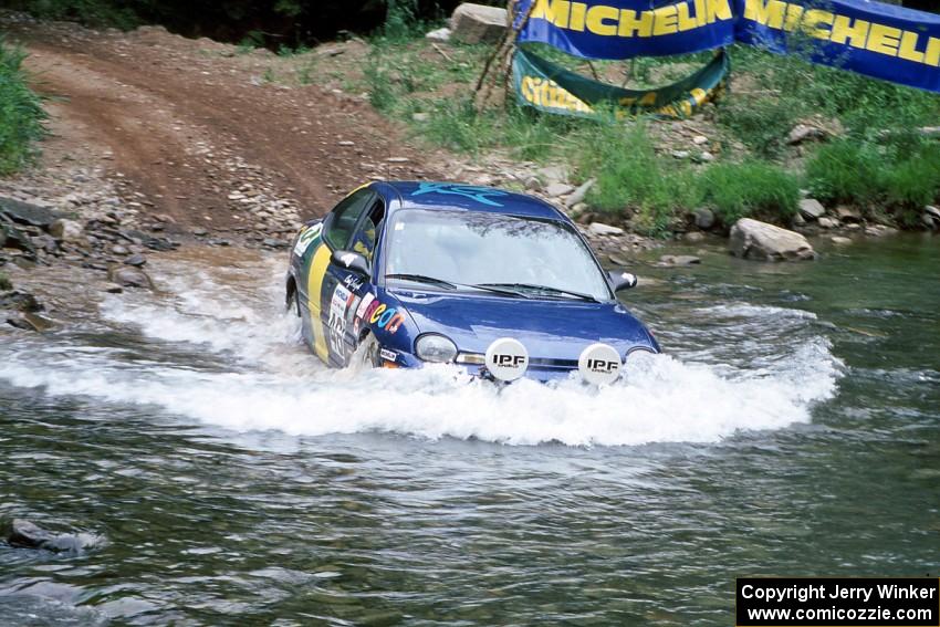 Al Kaumeheiwa / Craig Sobczak Dodge Neon finishes SS1, Stony Crossing.