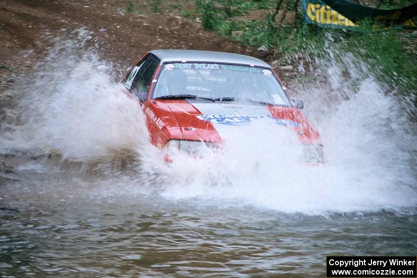 Michael Curran / Joe McGirl Ford Mustang finishes SS1, Stony Crossing.