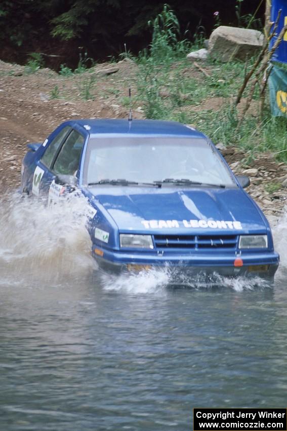 Kendall Russell / John Hurley Dodge Shadow GT finishes SS1, Stony Crossing.