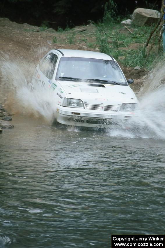 Patrick Lilly / Mark McAllister Pontiac LeMans finishes SS1, Stony Crossing.