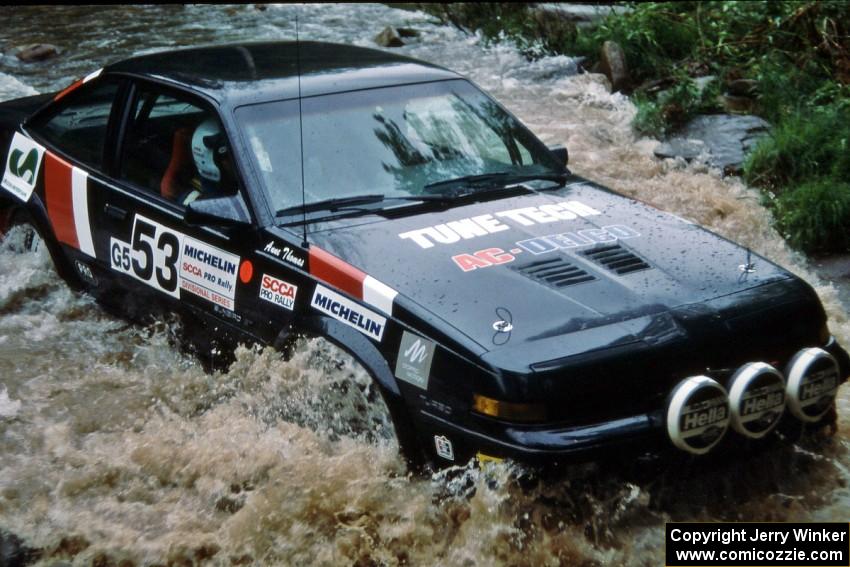 Lesley Suddard / Anne Thomas Pontiac Sunbird finishes SS1, Stony Crossing.