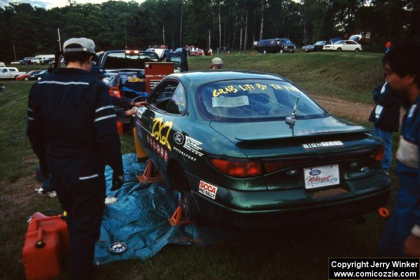 Tad Ohtake / Martin Dapot Ford Escort ZX2 at Germania service