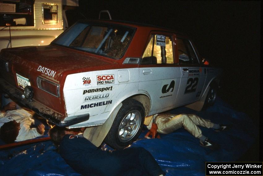 Pete Lahm / Jimmy Brandt Datsun 510 at Germania service