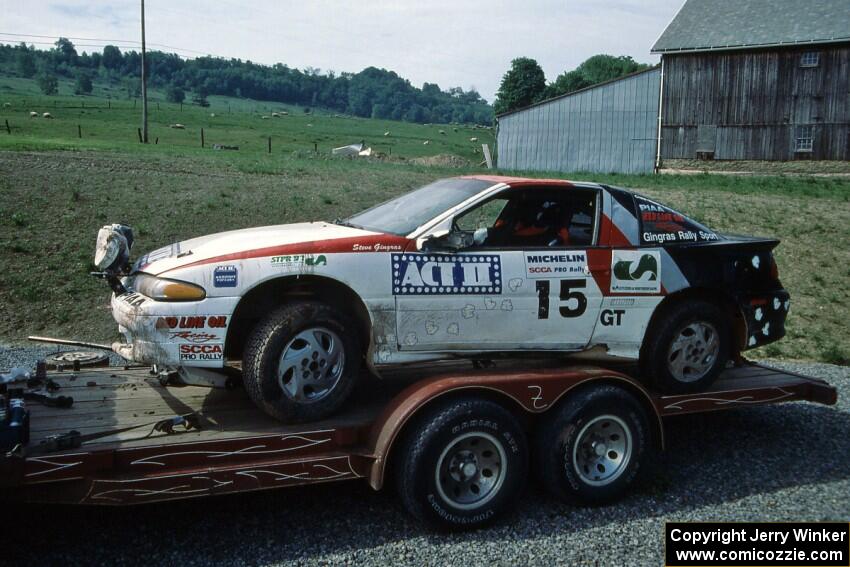 Steve Gingras / Bill Westrick Mitsubishi Eclipse GSX on the trailer