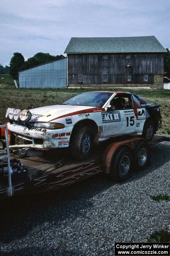 Steve Gingras / Bill Westrick Mitsubishi Eclipse GSX on the trailer