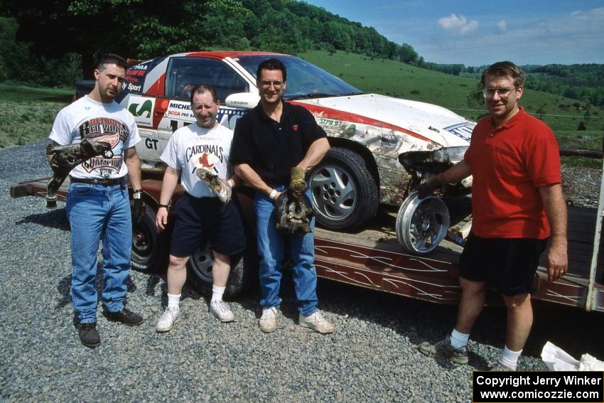 Steve Gingras / Bill Westrick Mitsubishi Eclipse GSX with Tim and Larry, their crew.
