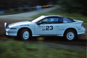 Chris Czyzio / Eric Carlson Mitsubishi Eclipse GSX at the spectator point on SS1, Kabekona.