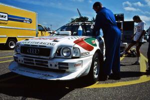 Frank Sprongl / Dan Sprongl Audi S2 Quattro at parc expose on day two.