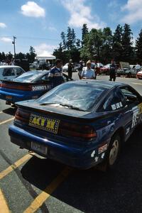 Steve Gingras / Bill Westrick Eagle Talon and Cal Landau / Eric Marcus Mitsubishi Eclipse GSX at parc expose on day two.