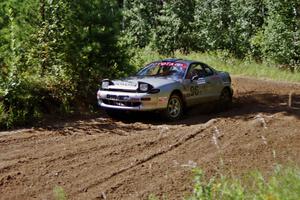 Bruce Newey / Matt Chester Toyota Celica Turbo on SS11, Indian Creek.