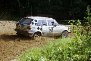 Richard Losee / Kent Livingston VW GTI on SS13, Wolf Lake.