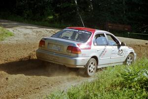 Bryan Hourt / Jay Kowalik Honda Civic on SS13, Wolf Lake.