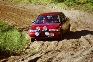 Mark Lietha / J.B. Niday Nissan Sentra SE-R on SS13, Wolf Lake.