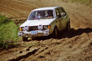 Larry Warrington / Damien Crane VW Rabbit on SS13, Wolf Lake.