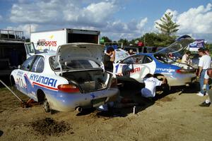 Libra Racing Team: John Buffum / Neil Wilson Hyundai Elantra and Paul Choiniere / Jeff Becker Hyundai Tiburon