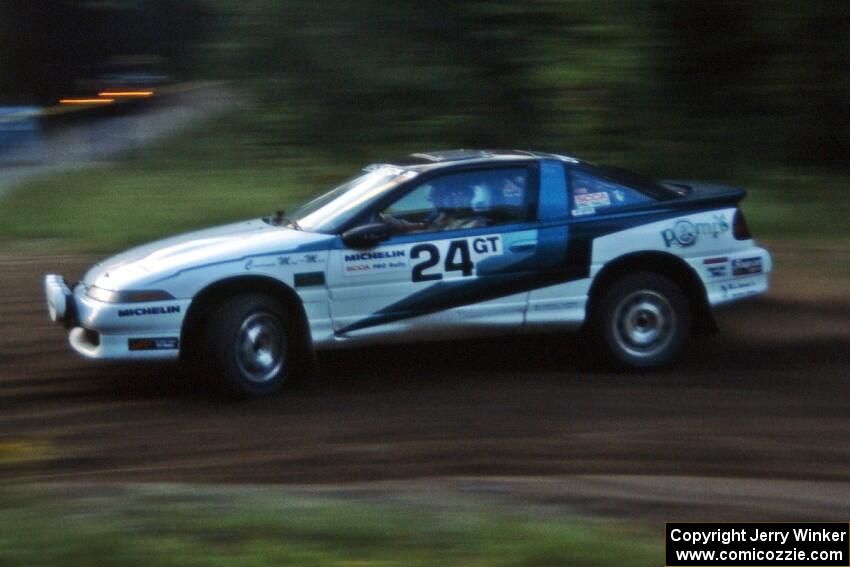 Bryan Pepp / Dean Rushford Eagle Talon at the spectator point on SS1, Kabekona.