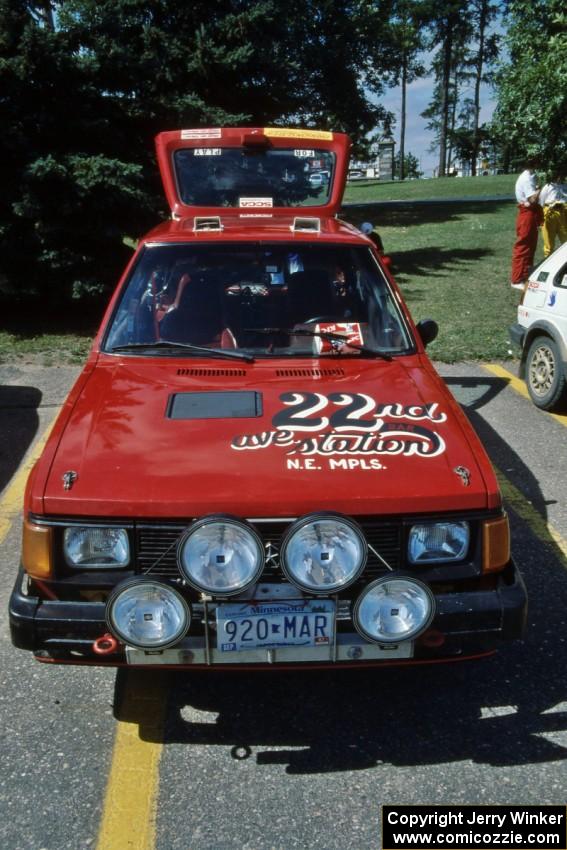 Bill Bjorklund / Bob Baerg Dodge Omni GLH at parc expose on day two.