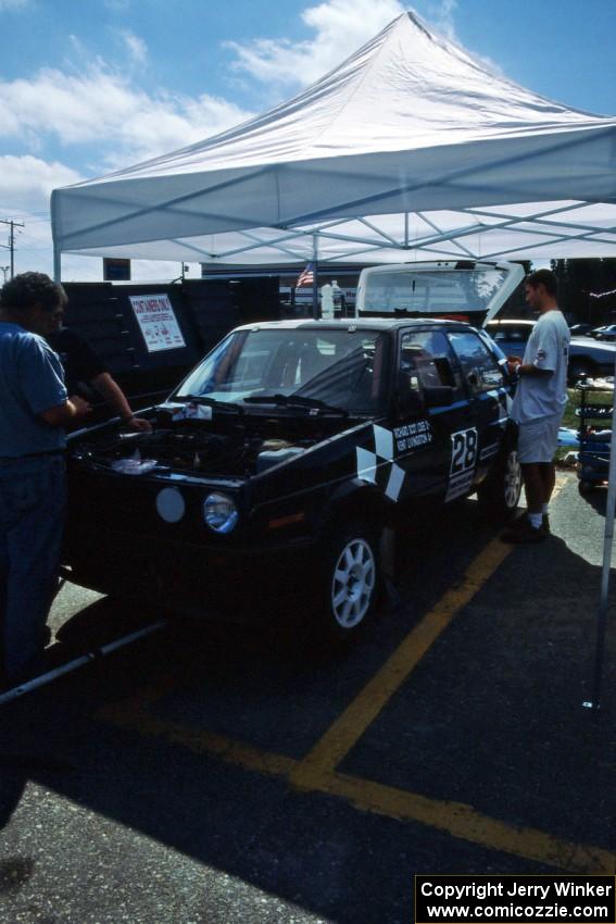 Richard Losee / Kent Livingston VW GTI at parc expose on day two.