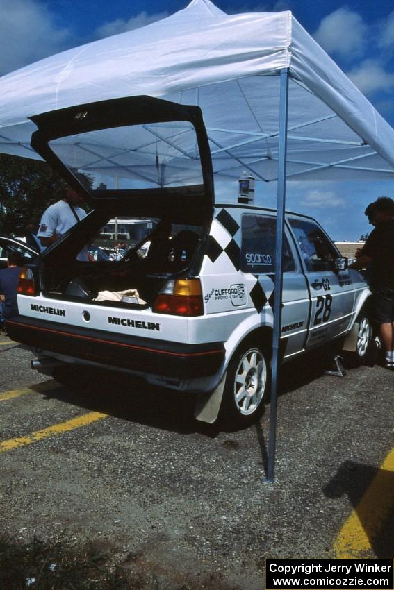 Richard Losee / Kent Livingston VW GTI at parc expose on day two.