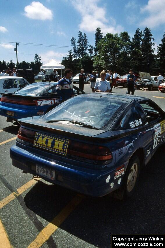 Steve Gingras / Bill Westrick Eagle Talon and Cal Landau / Eric Marcus Mitsubishi Eclipse GSX at parc expose on day two.