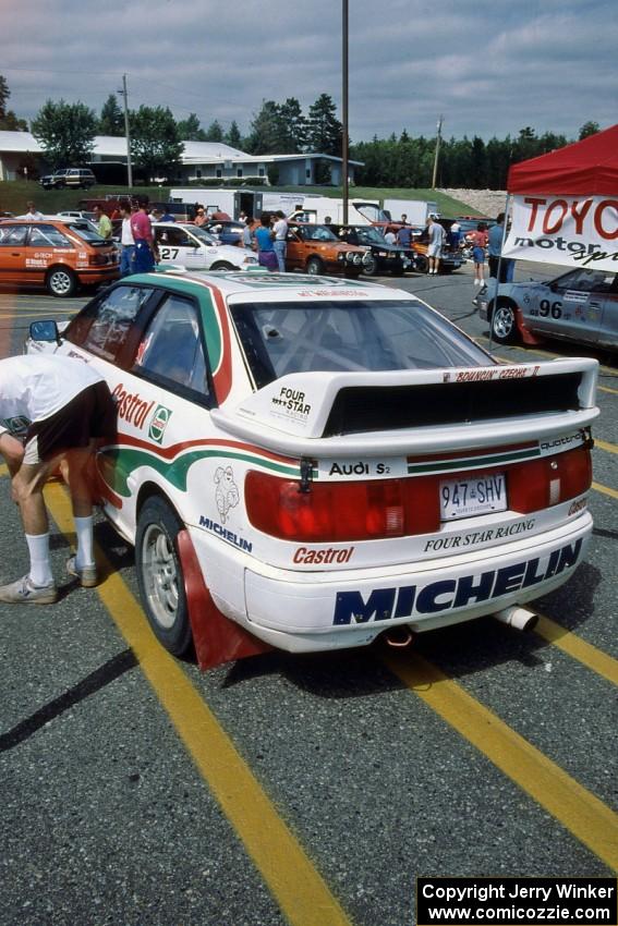 Frank Sprongl / Dan Sprongl Audi S2 Quattro at parc expose on day two.